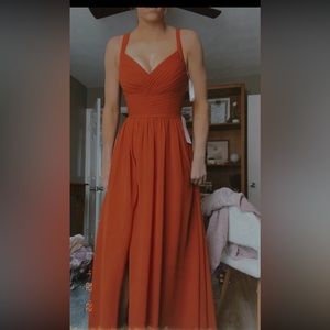 US$109.00
Azazie Chanel
Dress Color: Paprika      
Size A2